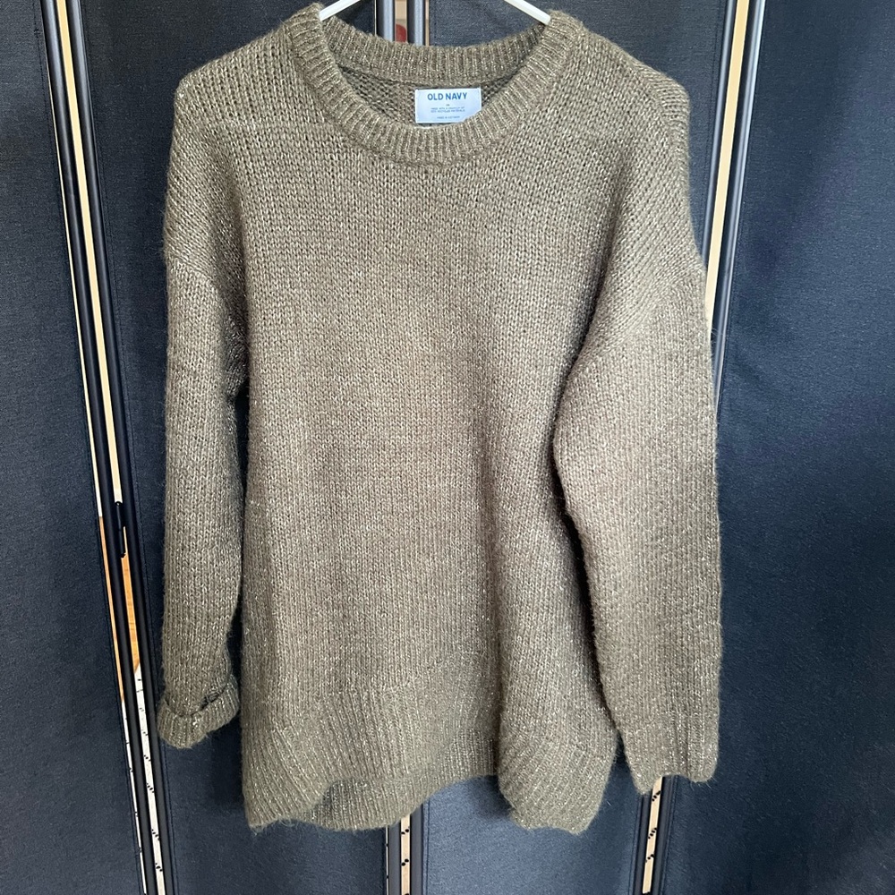 Old Navy Green Over sized Knit Sweater